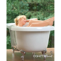 Акрилова ванна з орлиними кігтями з сифоном PoolSpa Memory 170
