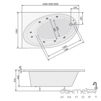 Панель для ванни PoolSpa Orbita 160 права