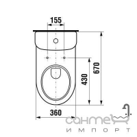 Бачок с нижним подводом воды Jika Olymp 8.2761.3.000.242.1