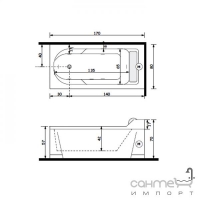 Передня панель для ванни Treesse Alba 170 V5370F