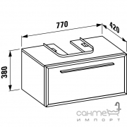 Шкафчик под раковину Laufen Case 7663.2 (под раковину form 650/700мм)