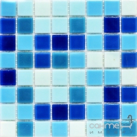 Мозаика Stella De Mare R-MOS WA303332313528 (на сетке) микс голубой