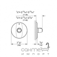 Термостат центральный скрытого монтажа GROHE Grohtherm 3000 19251000