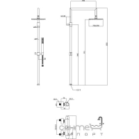 Змішувач термостатичний з душем Fir Handy 42613331000 хром