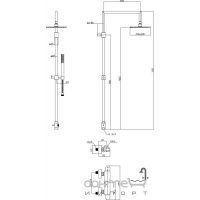 Змішувач термостатичний з душем Fir Handy 42623321000 хром