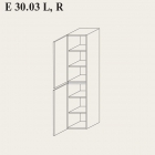 Висока шафа (дві дверцята, чотири полички) Gorenje Fresh E 30.03 L, R