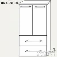 Выс. шкаф со столеш. (2 дверцы, 2 ящичка, 2 полочки) Gorenje Avon BKG 60.18