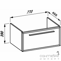 Шафка під раковину Laufen Case 7693.4