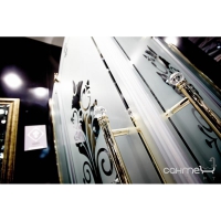 Распашная дверь с неподвиж. сегментом и дополнительным эл-том для ниши Huppe Studio Victorian SV0602 (крепление слева)