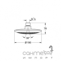 Лейка для верхнего душа GROHE Rainshower Solo 27370000 