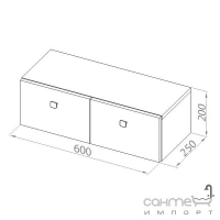 Шкафчик Aquaform Flex подвесной с ящиками 0410-640104
