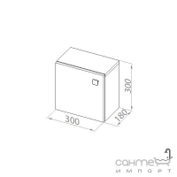 Шкафчик Aquaform Flex подвесной квадратный 0410-640103