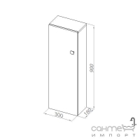 Шкафчик Aquaform Flex подвесной прямоугольный 0410-640108