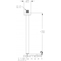 Потолочный кронштейн для верхнего душа Fir 05540712200 бронза