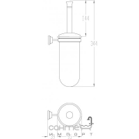 Тримач для туалетної щітки настінний Fir ABCA11C1000 хром
