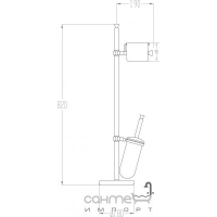Стійка для туалету Fir ABCA12C2200 бронза