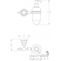 Дозатор жидкого мыла настенный Fir ABME01E1000 хром