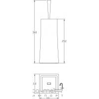 Тримач для туалетної щітки для підлоги Fir ABPD11A1000 хром