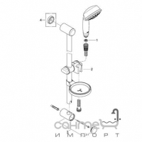 Душевой гарнитур Five Grohe Relexa Rustic 27142