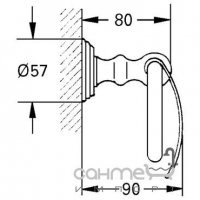 Держатель бумаги Grohe Sinfonia 40053000 хром