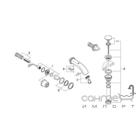 Смеситель для ванны на три отверстя Grohe Ondus 31049KS0 черный бархат