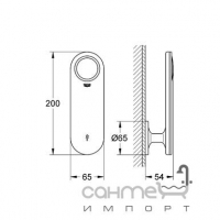 Цифровой смеситель для ванны и душа Grohe Ondus Digital 36050KS0 чёрный бархат