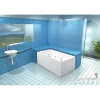 Гидромассажная прямоугольная ванна 150х70 PoolSpa Linea TITANIUM PHPNB..STTC0000