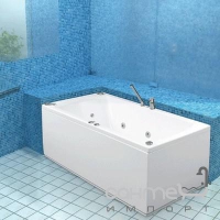 Гідромасажна прямокутна ванна 180х80 PoolSpa Linea TITANIUM PHPJX..STTC0000