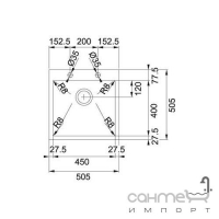 Кухонна мийка Franke Planar 8 PЕX 210-51 TL 127.0203.475 полірована