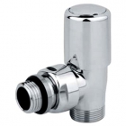 Угловой клапан для радиатора Carlo Poletti V771, Сатин (с внешней резьбой)