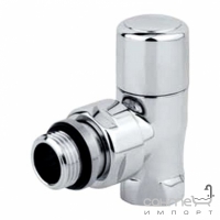 Запорный клапан для радиатора Carlo Poletti V774, Белый (с внутренней резьбой)
