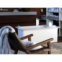 Окремостояча ванна із матеріалу Cristalplant Gessi iSpa 42015/521 білий матовий Cristalplant
