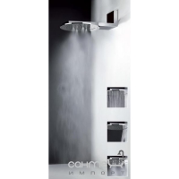 Мультифункціональна душова система Gessi Minimali Tondo 40511/238 Дзеркальна сталь