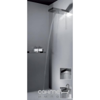 Верхний душ с многофункциональной системой подачи воды Gessi Segni 32862/238 Зеркальная Сталь