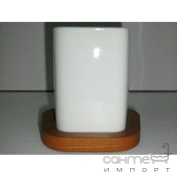 Склянка для зубних щіток Gedy Jennifer 4510-XX кольори світло- та темно-коричневий