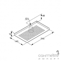 Лійка для верхнього душу Rak Ceramics RAK44002-02 (120 мм)