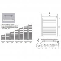 Стальной полотенцесушитель Radeco AD/P 450x1060 Хром