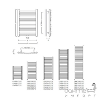 Стальной полотенцесушитель Instal Projekt Omega R OMER-50/160 белый