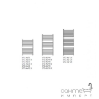 Стальной полотенцесушитель Instal Projekt Standard 3D STD-50/70B белый