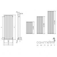 Водяной радиатор Terma Triga Vertical 480x900