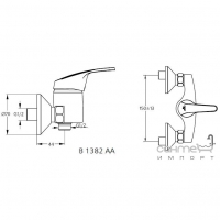 Змішувач для душу Ideal Standard Slimline II B1382AA хром