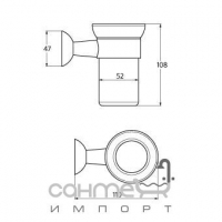 Тримач для склянки Ideal Standard CeraMix Life N1053AA хром, скло