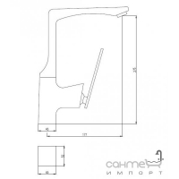 Смеситель для мойки U-образный Deante Mint BDM 062M