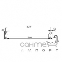 Тримач для рушників Ideal Standard CeraMix 60's N1127AA хром