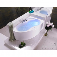 Гидромассажная асимметричная ванна 150х105 PoolSpa Mistral SILVER 1 PHA3Z..SS1C0000 левая