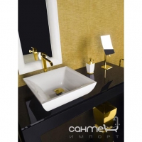 Зеркало настольное, поворотное, увеличивающее Gessi Mimi 33388/080 Золото CCP 