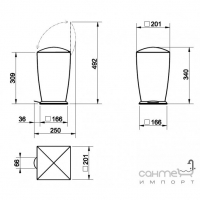 Кошик для сміття Gessi Mimi 33391/149 Finox