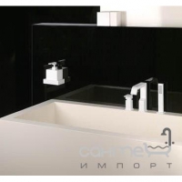 Змішувач для ванни на три отвори Gessi Rettangolo XL 26137 Білий XL та Чорний XL