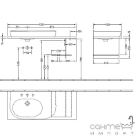 Універсальна плита для раковини Villeroy&Boch Frame To Frame A80800NP