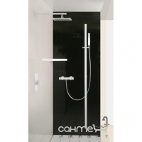 Верхній душ для настінного кріплення Gessi Rettangolo Shower 20148 Білий XL та Чорний XL
